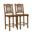 Bliss Counter Chair Set of 2 In Spice Tan