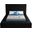 Bliss Velvet King Bed In Black