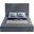 Bliss Velvet King Bed In Grey