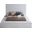Bliss Velvet King Bed In White