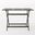 Blissique 43.5 Inch Outdoor Foldable Wood Dining Table with Slat Design In Grey
