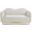 Bloom Teddy Fabric Loveseat In Cream