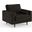 Bloomfield Performance Velvet Arm Chair In Smoke Grey