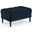 Bloomfield Performance Velvet Rectangular Ottoman In Blue