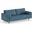 Bloomfield Performance Velvet Sofa In Ocean