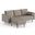 Bloomfield Reversible Sectional In Grey
