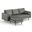 Bloomfield Vegan Leather Reversible Sectional In Slate
