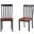 Bloomington Dining Chair Set of 2 In Black And Cherry