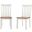 Bloomington Dining Chair Set of 2 In White And Honey Oak