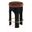 Bocceli Velvet Upholstered Counter Stool In Cognac and Stained Black