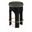 Bocceli Velvet Upholstered Counter Stool In Green and Stained Black