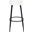 Bohden Round Counter Stool in Ivory and Black