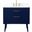 Boise 36 Inch Bathroom Vanity In Blue With Backsplash