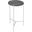 Bolt Polished Stainless Steel And Black Marble Top 24 Inch End Table