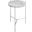 Bolt Polished Stainless Steel And Grey Marble Top 18 Inch End Table