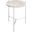 Bolt Polished Stainless Steel And Grey Marble Top 24 Inch End Table