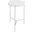 Bolt Polished Stainless Steel And White Marble Top 21 Inch End Table