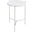 Bolt Polished Stainless Steel And White Marble Top 24 Inch End Table