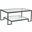 Metal Designs Bonaire Rectangular Cocktail Table In St. Laurent