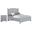 Bonanza Poster Storage Bedroom Set In Gray