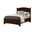 Bonanza Queen Poster Storage Bed In Merlot