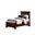 Bonanza Twin Mansion Storage Bed In Merlot