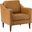 Bonita Vegan Leather Armchair In Camel