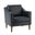 Bonita Vegan Leather Armchair In Navy