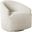 Bonn Upholstered 360 Degree Swivel Chair In Cream