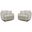 Boomer Large Swivel Chair with 2 Toss Pillows Set of 2 In Utopia Sand