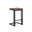 Boone Counter Stool Set of 2 In Black and Bravo Cognac