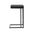 Boone Counter Stool Set of 2 In Grey and Onyx