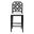 Boone Counter Stool with Chinoiserie Design In Black and White