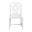 Boone Dining Chair with Chinoiserie Design In White