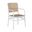 Bordeaux Arm Chair In Chalk And Natural Cane