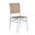 Bordeaux Side Chair In Chalk and Natural Resin