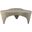Bourges Aluminum Coffee Table In Taupe