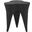 Bourges Aluminum End Table In Black