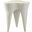 Bourges Aluminum End Table In Cream