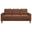 Bowen II Fabric Upholstered Track Arm Sofa In Rust