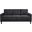 Bowen II Fabric Upholstered Track Arm Sofa In Steel Grey
