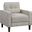 Bowen Upholstered Track Arms Tufted Chair Beige