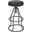 Bowie Stool In Black Leather