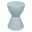 Boyd Modern Round Side Table In Dusty Blue