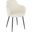 Boyne Industrial Chair In Black Metal And Cream Noise Fabric
