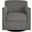 Bradney Charcoal Swivel Accent Chair