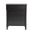 Braith Spindle Wood 5-Drawer Chest In Black