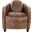 Brancaster Retro Brown Leather Chair