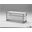 Brando High Gloss White and Walnut TV Unit - 39x16x18