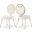 Brandy Velvet Dining Chair Set of 2 In Cream
